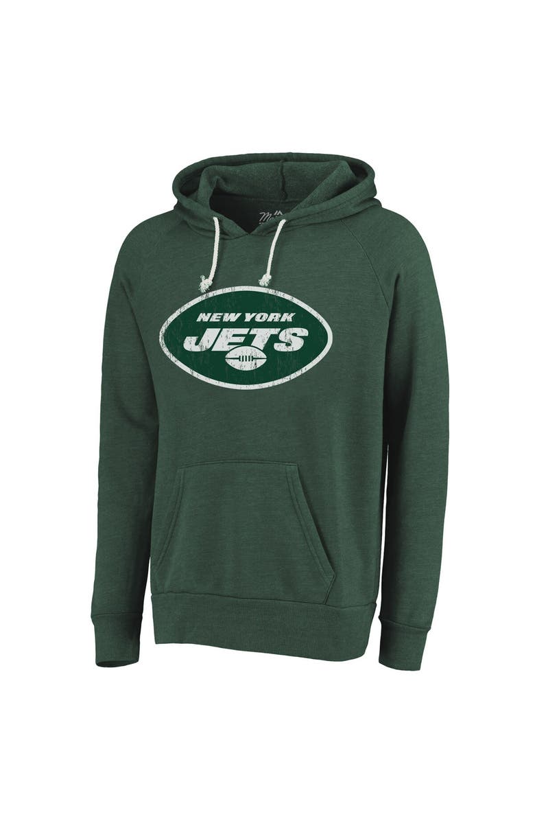 Majestic Threads Men's Majestic Threads Aaron Rodgers Green New York Jets Name & Number Pullover Hoodie, Alternate, color, 