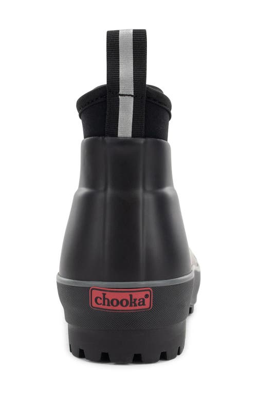 Chooka Everyday Ankle Rain Bootie In Black