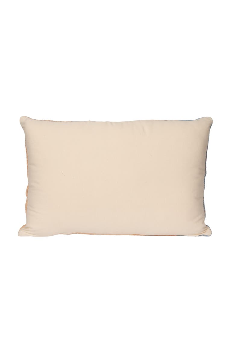 Indoor/Outdoor Woven Fabric Pillow with Tufting, Embroidery, and Insects, Multicolor, Alternate, color, Multicolor
