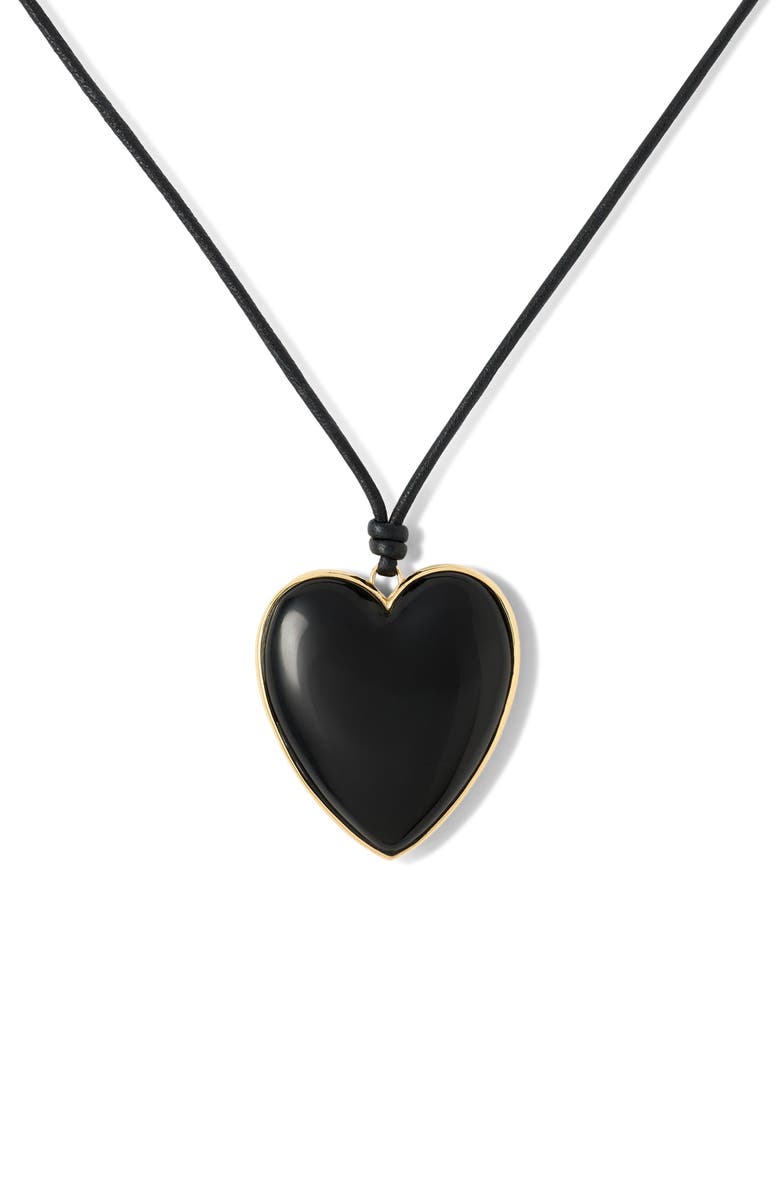 Jennifer Fisher Heart Pendant Cord Necklace, Main, color, 