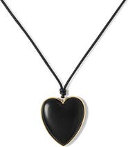 Jennifer Fisher Heart Pendant Cord Necklace