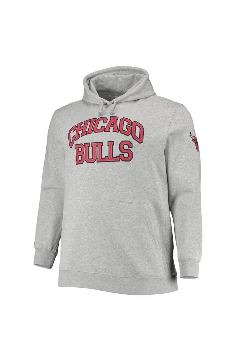 Mitchell & Ness Men's Mitchell & Ness Scottie Pippen Heathered Gray Chicago Bulls Big & Tall Name & Number Pullover Hoodie, Alternate, color, 