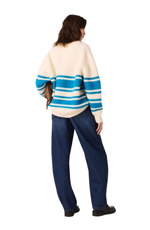 Maje Oversized Wool-blend Sweater In Neutral