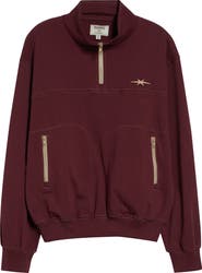 PHIPPS Bunkhouse Cotton Blend Quarter Zip Pullover