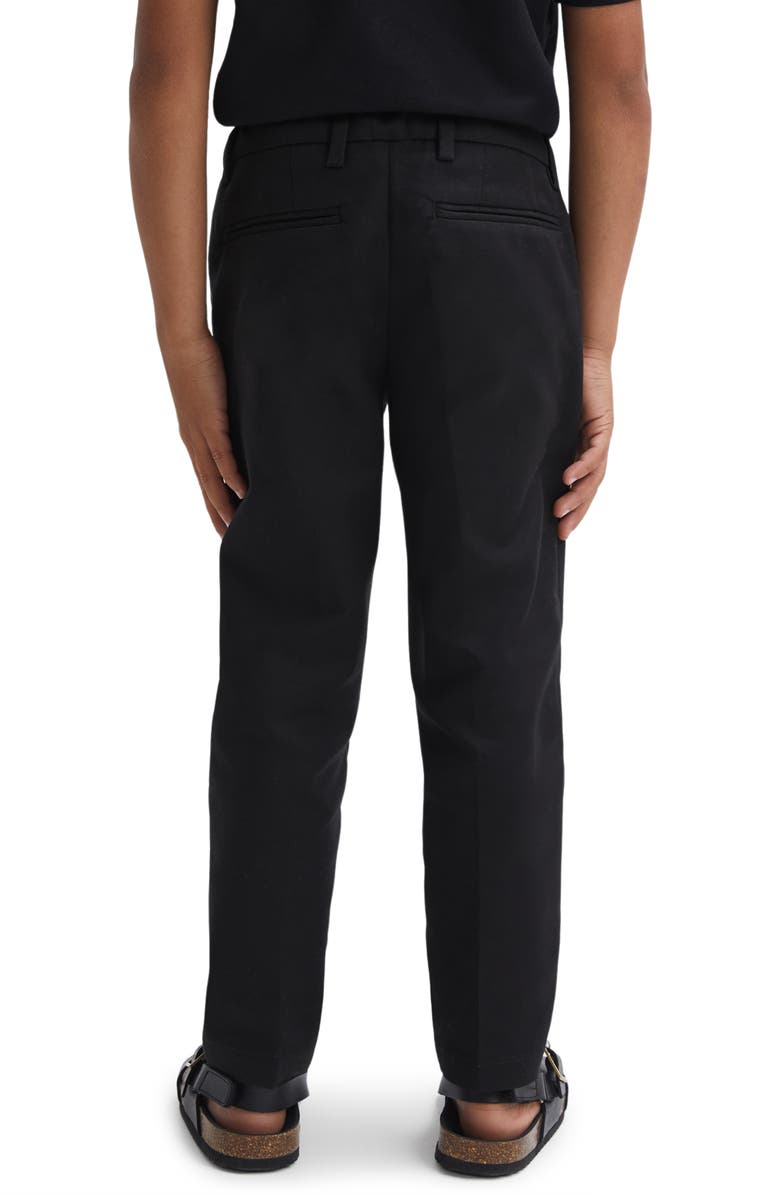 Reiss Kids' Eastbury Stretch Cotton Pants, Alternate, color, Black
