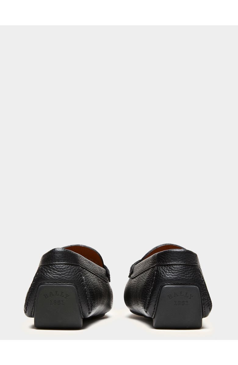 Bally Driver in Leather, Alternate, color, Black
