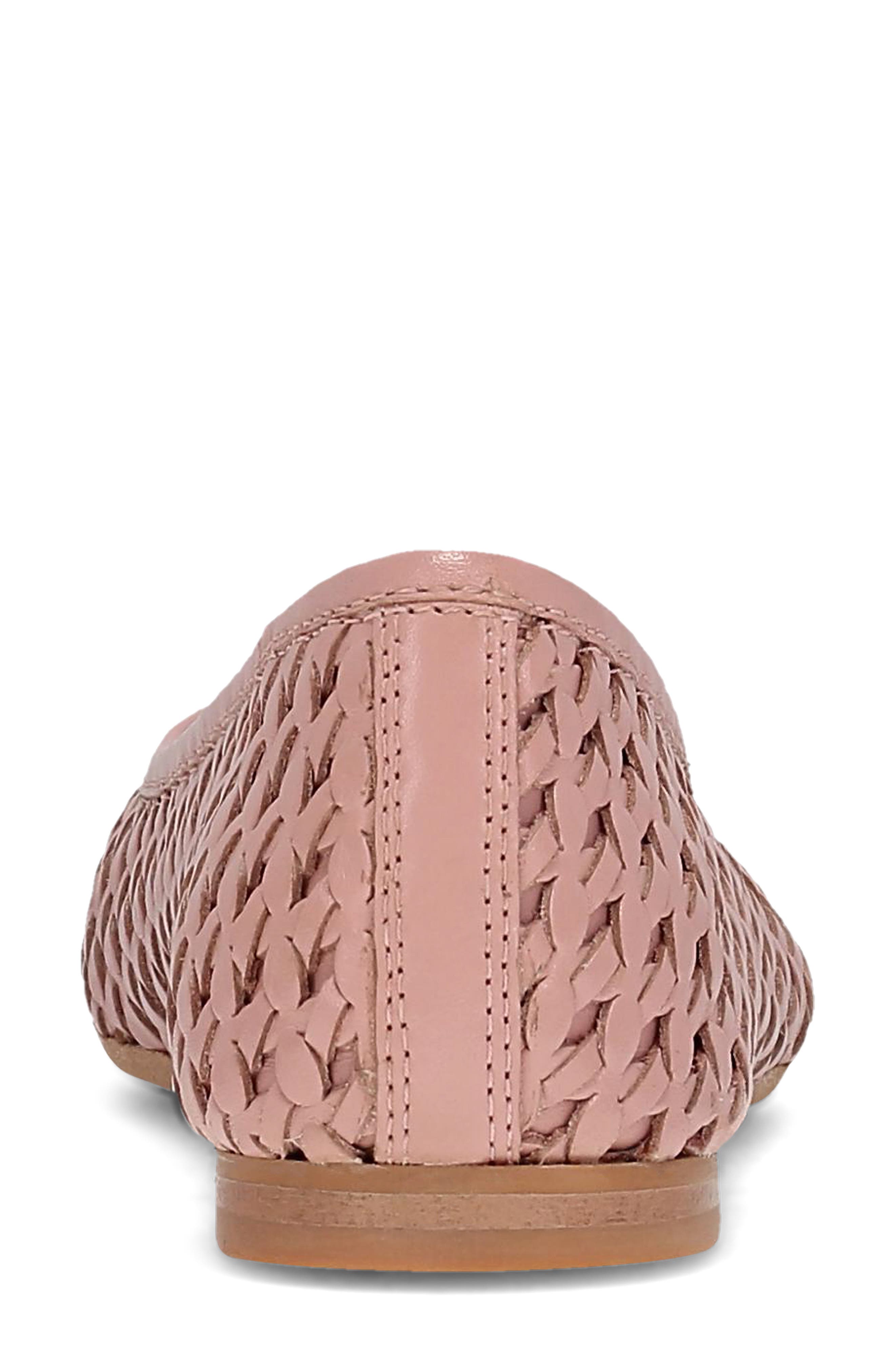 Heather Woven Pointed Toe Flat, Alternate, color, CAMEO ROSE