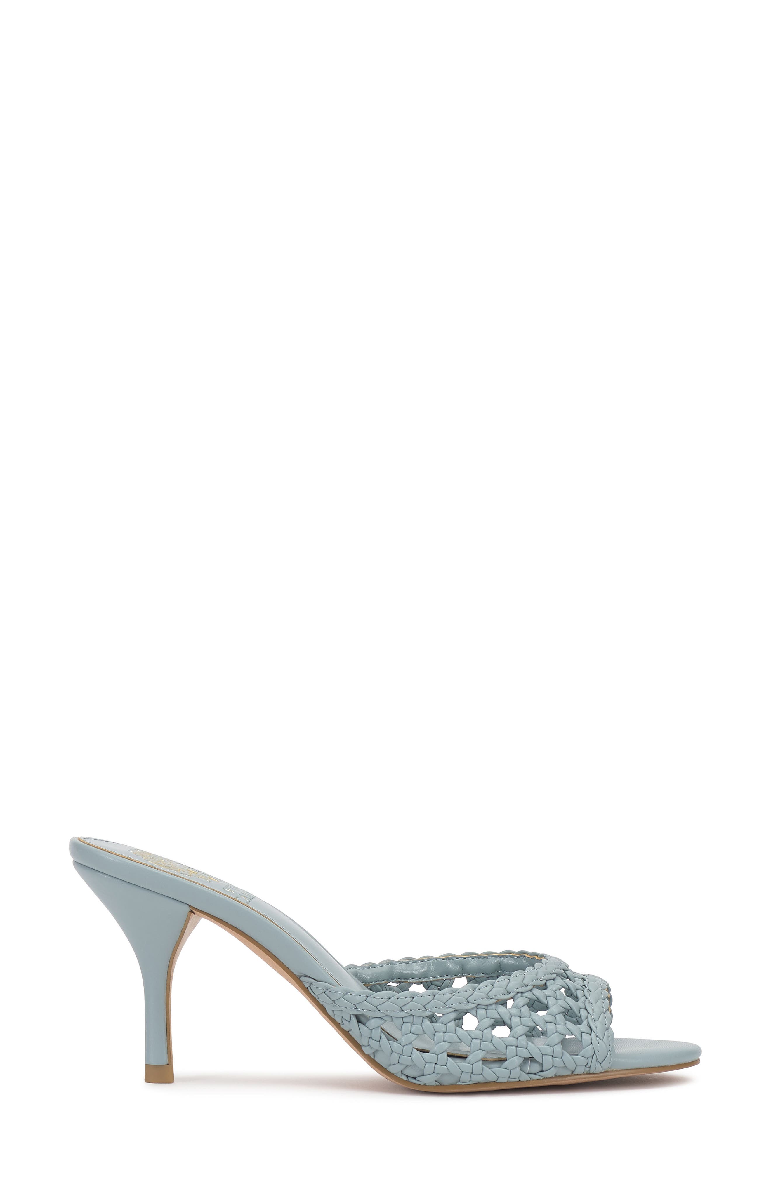 Vince Camuto Prilany Mule Sandal, Alternate, color, Celeste Blue Soft Nappa Silk