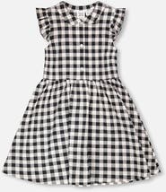 Deux par Deux Classic Sleeveless Gingham Button Down Dress