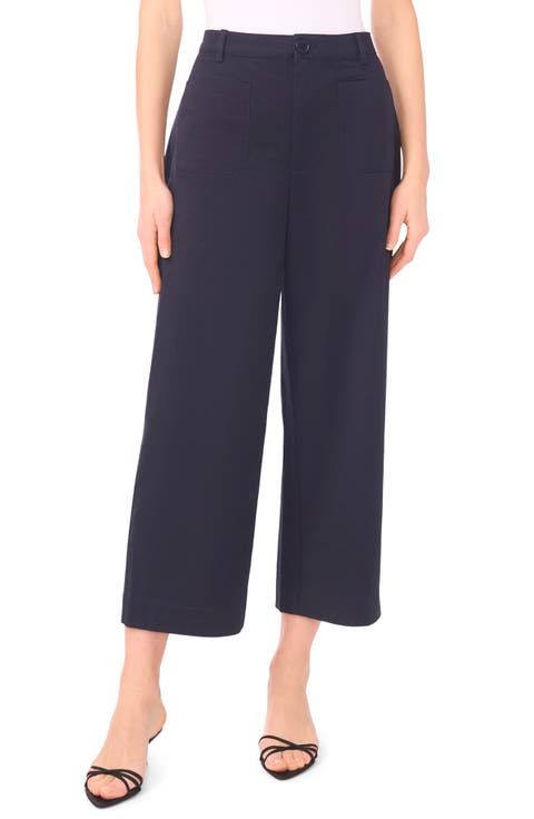 Patch Pocket Crop Twill Pants