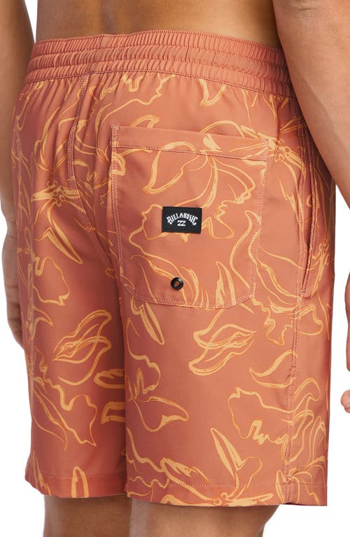 Billabong Sundays Layback Swim Trunks In Multi