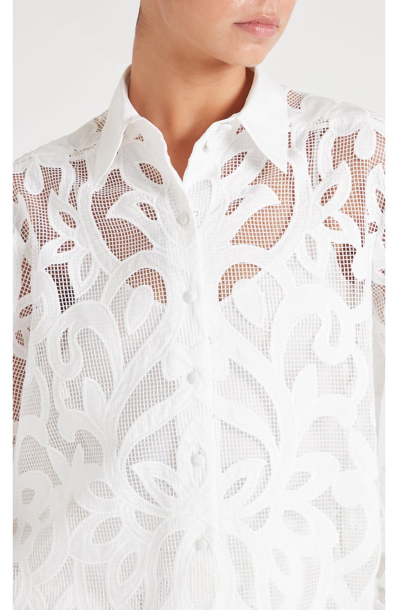 Temperley London Louis Shirt, Alternate, color, White