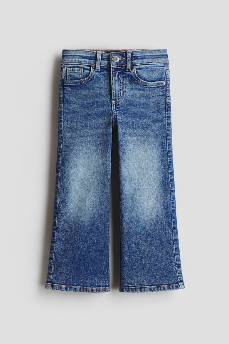 Superstretch Wide Leg Jeans, Alternate, color, Washed denim blue