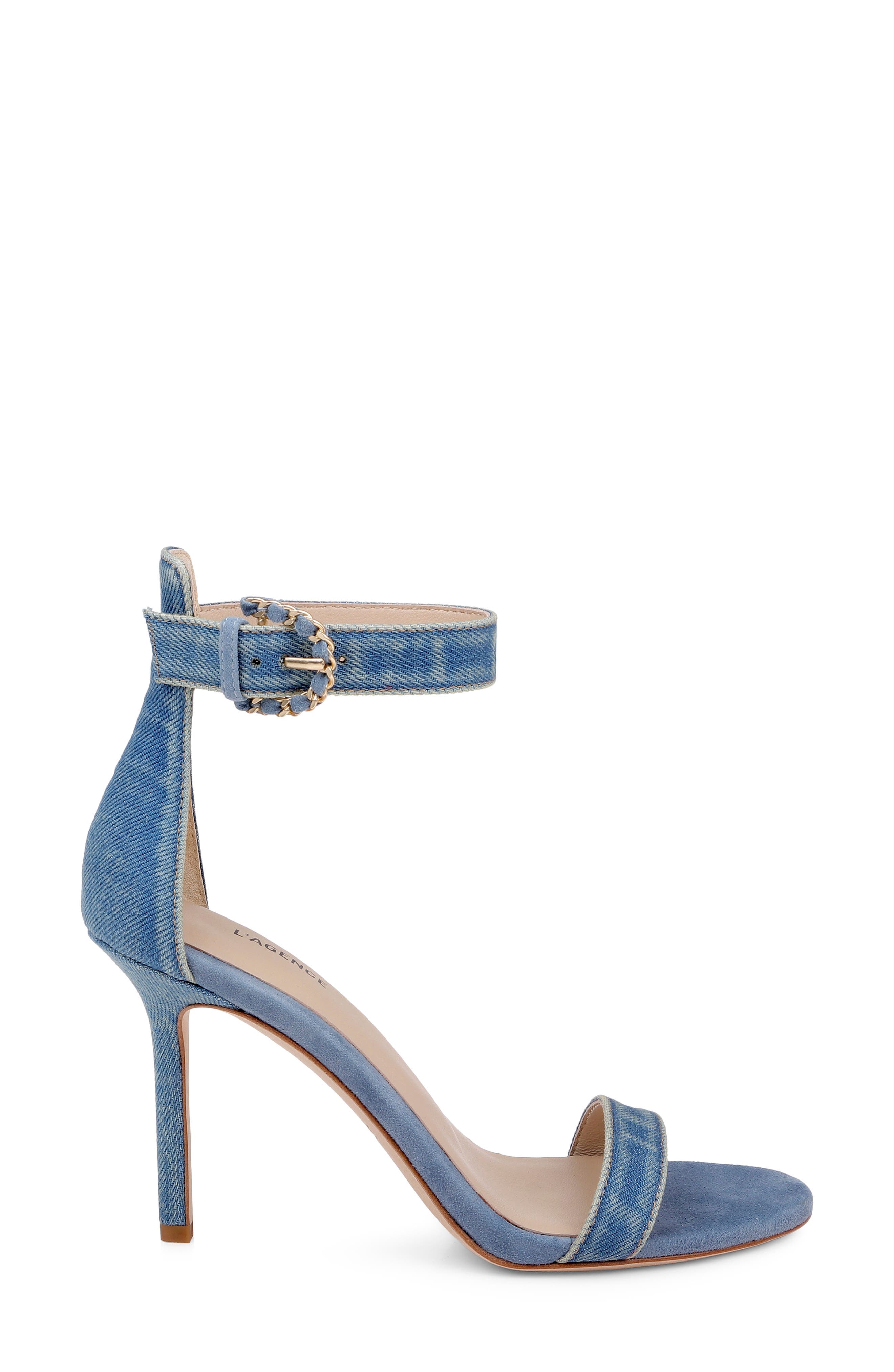 Gisele VII Sandal, Alternate, color, LIGHT DENIM