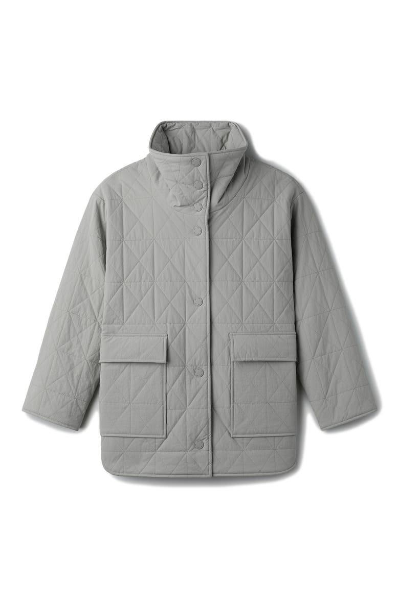 Monterey Water Repellent Quilted Jacket, Alternate, color, GREY SKY