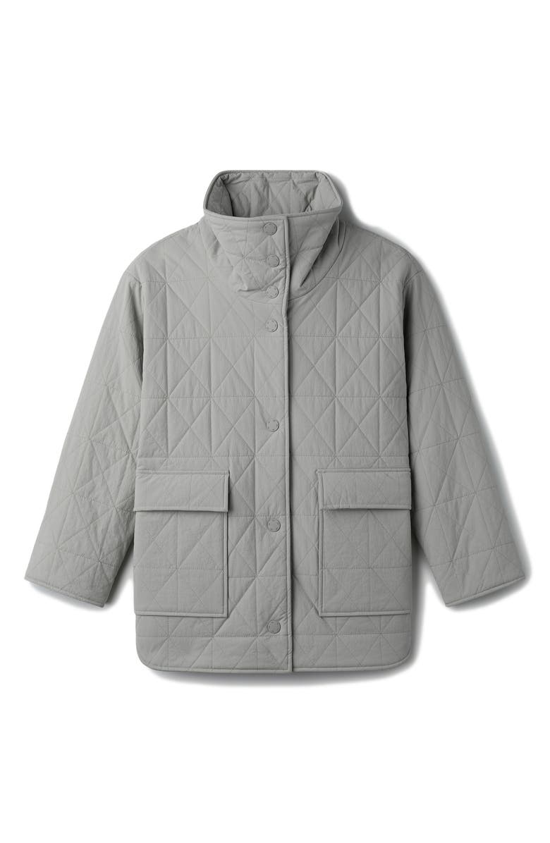 Rhone Monterey Water Repellent Quilted Jacket, Alternate, color, Grey Sky