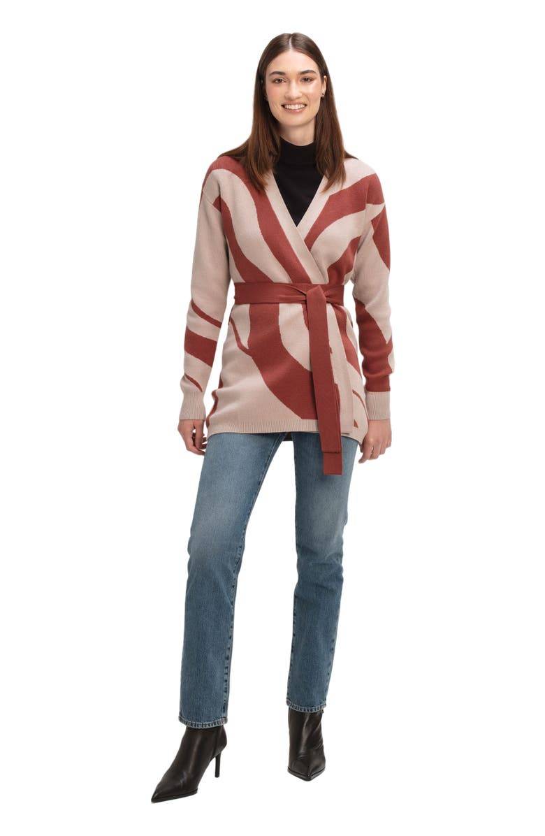 DIARRABLU Elma Knit Cardigan, Alternate, color, Luze Rust