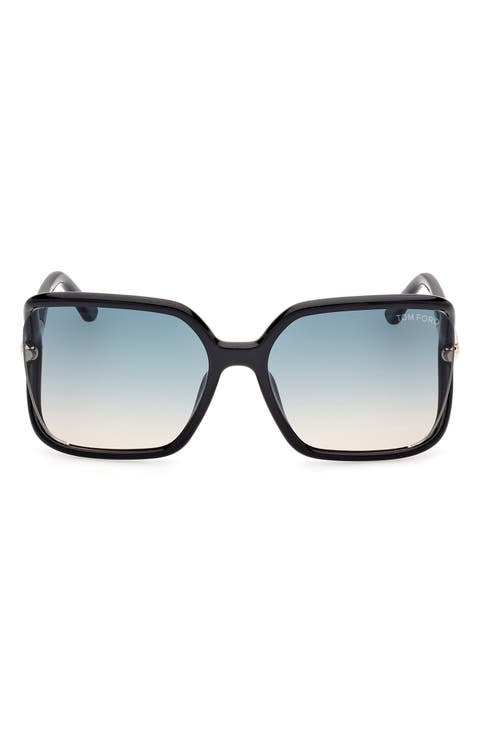 Solange-02 60mm Butterfly Sunglasses
