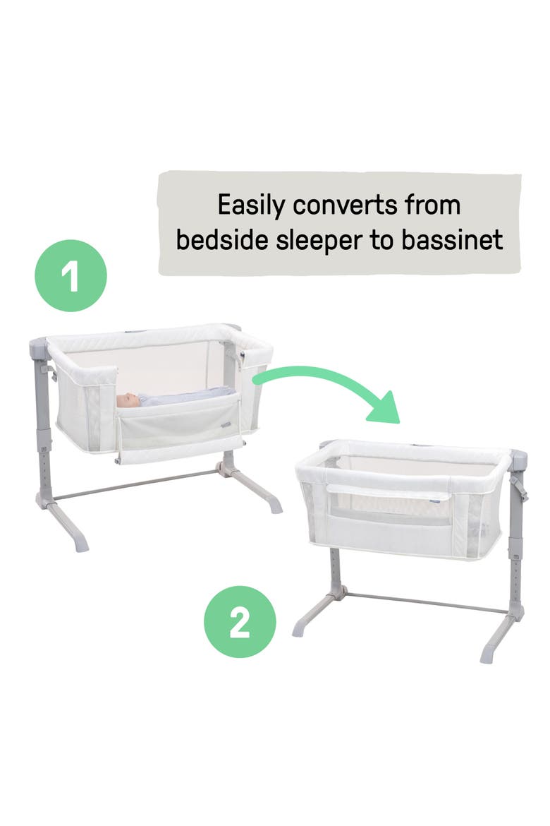 DreamSecure 2-in-1 Co-Sleeping Bassinet, Alternate, color, WHITE