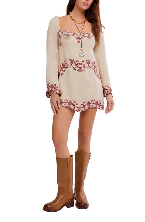Bali Marlene Floral Embroidered Minidress