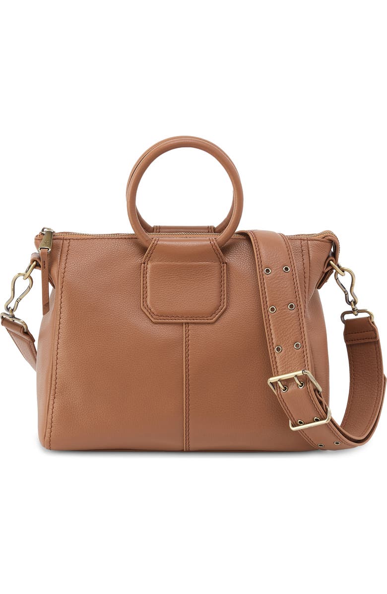 HOBO Medium Sheila Leather Satchel, Main, color, Brown Sugar