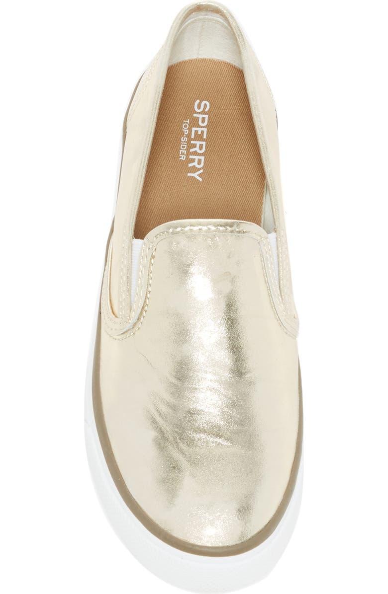 SPERRY TOP-SIDER<sup>®</sup> Seaside Metallic Slip-On Sneaker, Alternate, color,