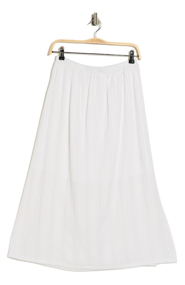 Splendid Cotton Jacquard Midi Skirt, Main, color, White