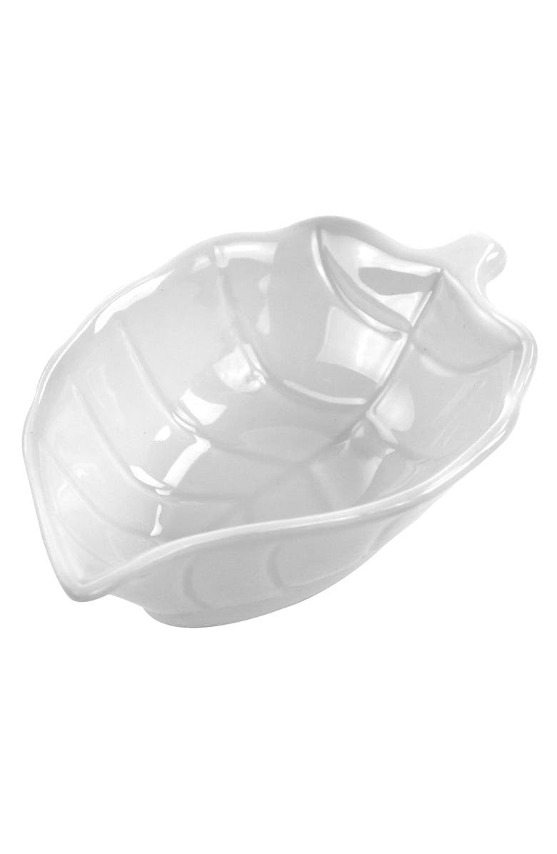 MARTHA STEWART 4 Piece Ceramic Tidbit Dish Set, Alternate, color, White