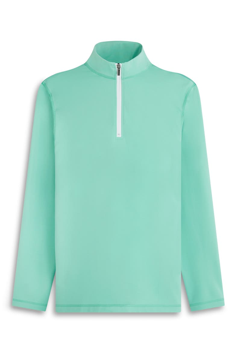 Bugatchi Quarter Zip Pullover, Alternate, color, Mint