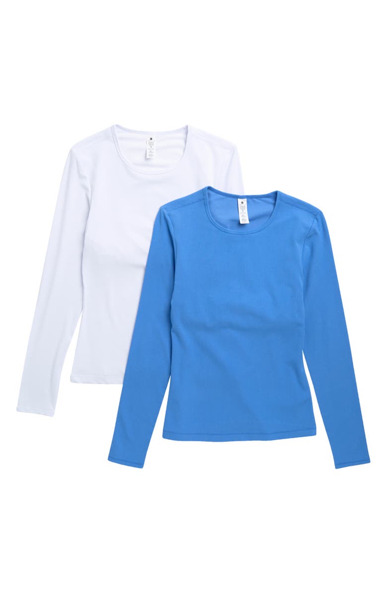 YOGALICIOUS Heavenly Rib Kathleen Assorted 2-Pack Tops, Main, color, 