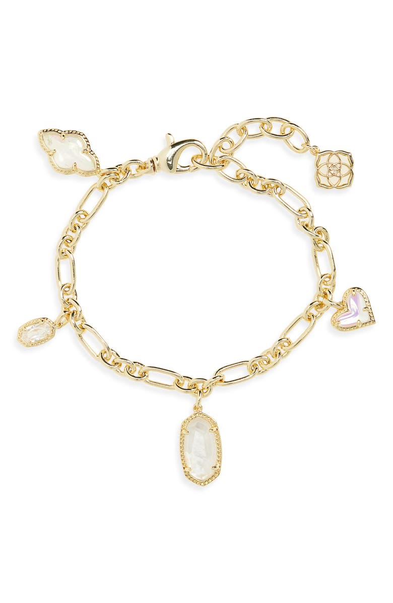 Kendra Scott Icon Charm Bracelet, Main, color, Gold Neutral Mix