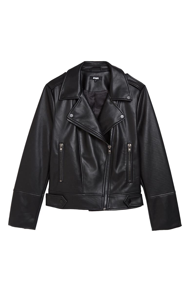 Apparis Sofi Faux Leather Moto Jacket, Alternate, color,