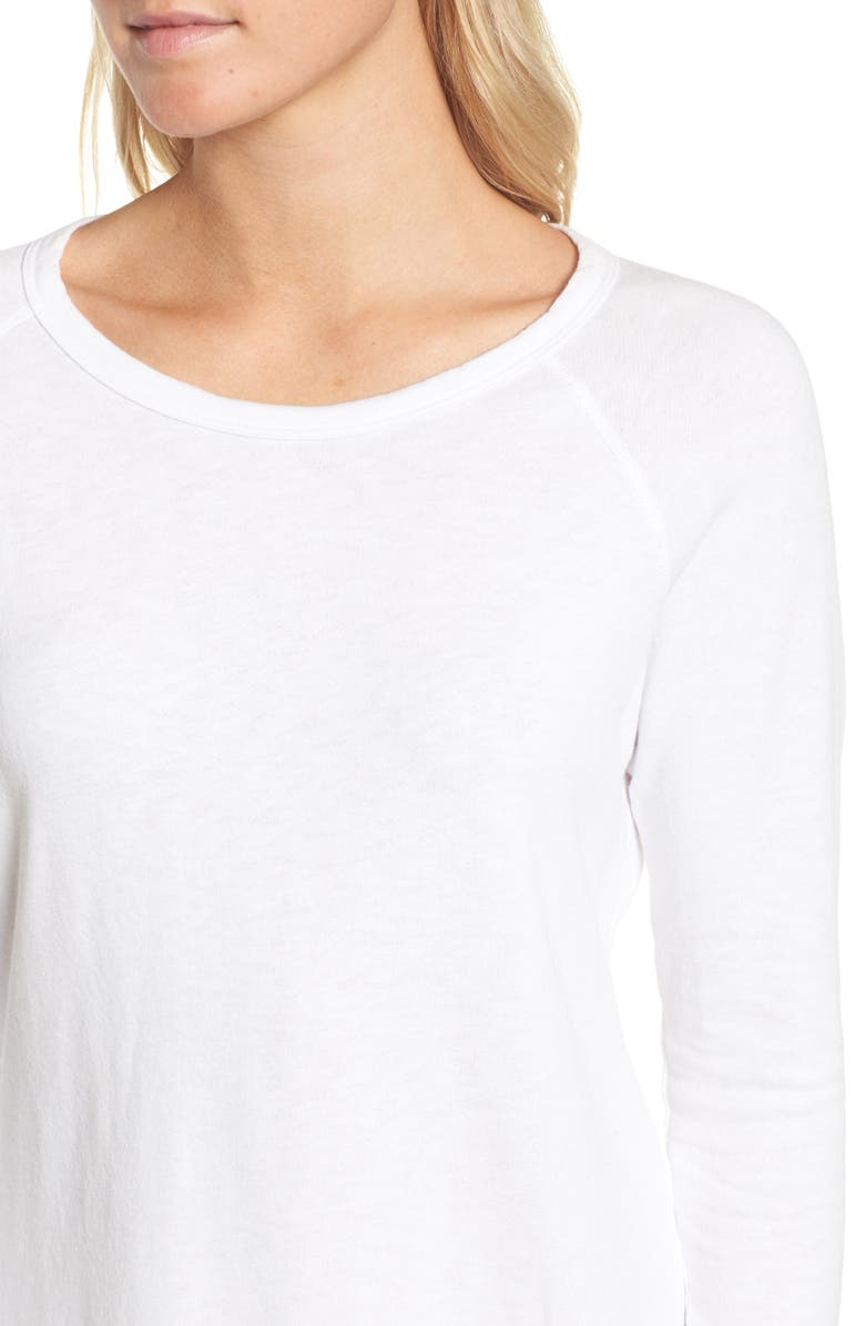 James Perse Raglan Sleeve Sweatshirt Dress, Alternate, color,