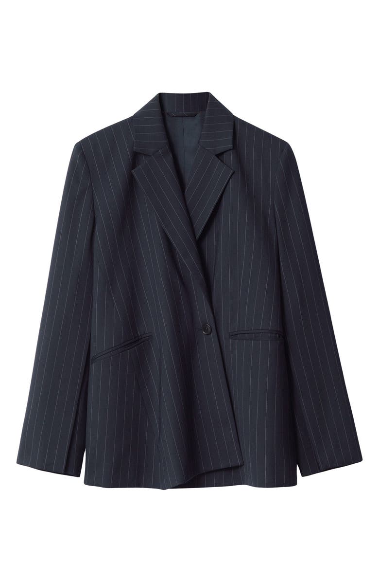 & Other Stories Tailored Wool Blend Asymmetric Blazer, Alternate, color,