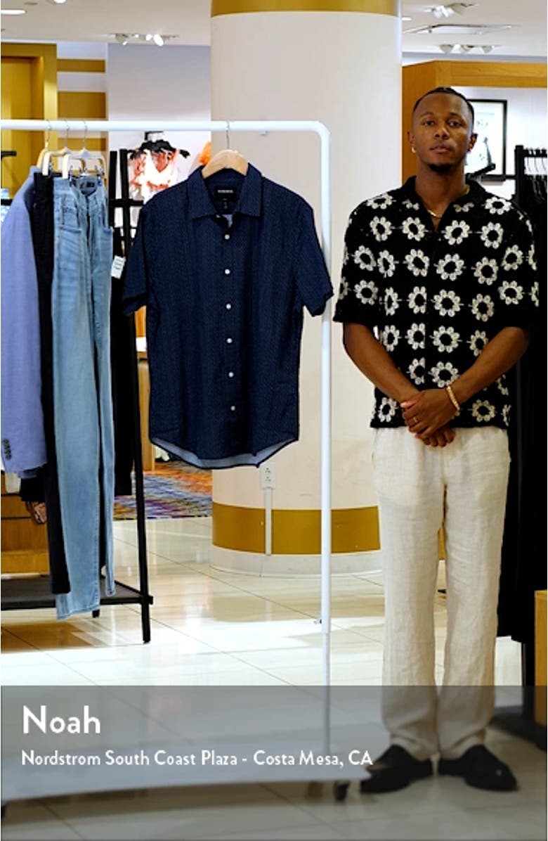 Slim Fit Poppy Print Shirt, sales video thumbnail