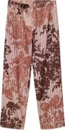 MANGO Blurred Print Cotton Pajama Pants