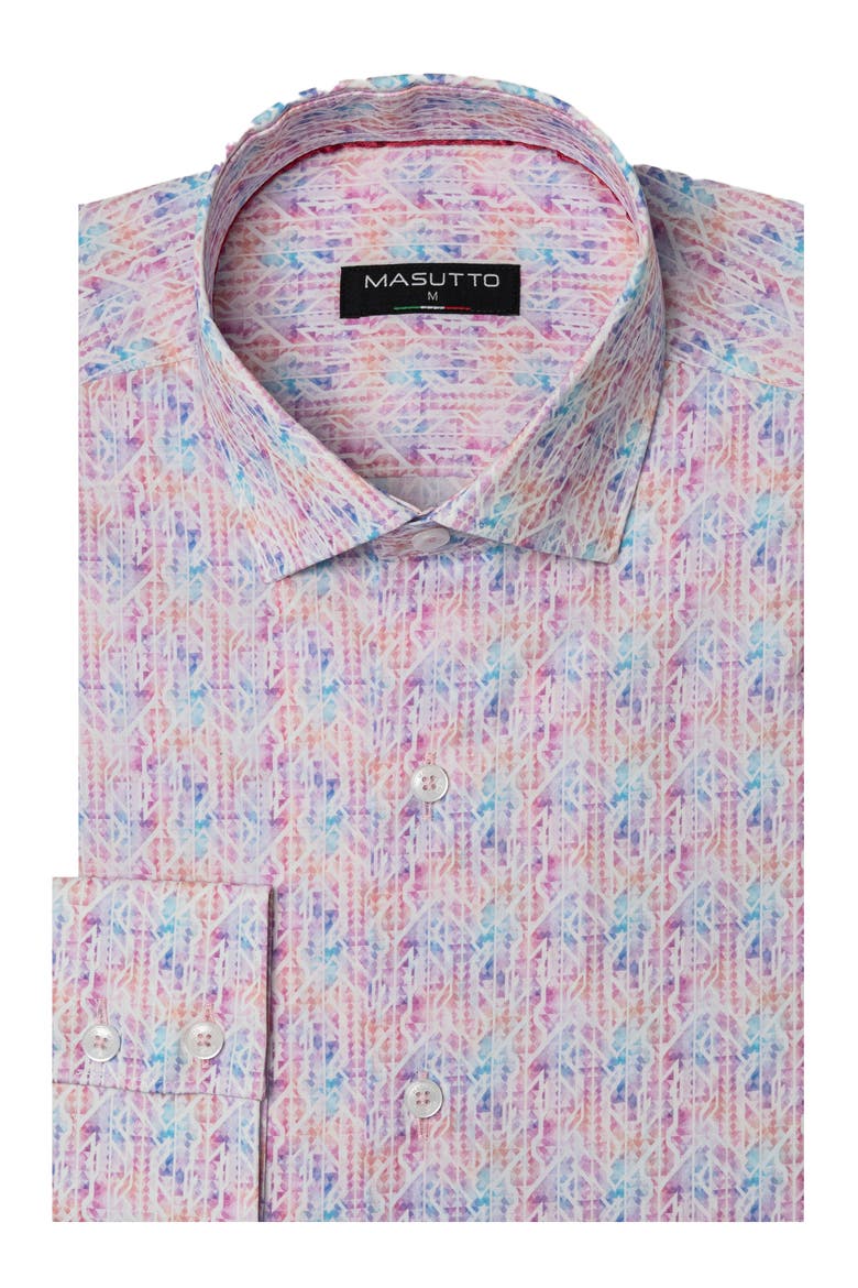 Richie Button Down Long Sleeve Shirt, Main, color, Pink
