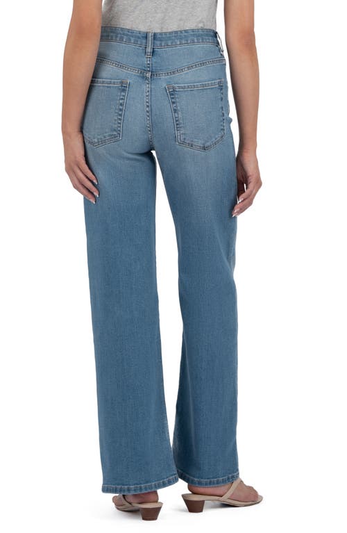 Kut From The Kloth High Waist Wide Leg Jeans In Dense
