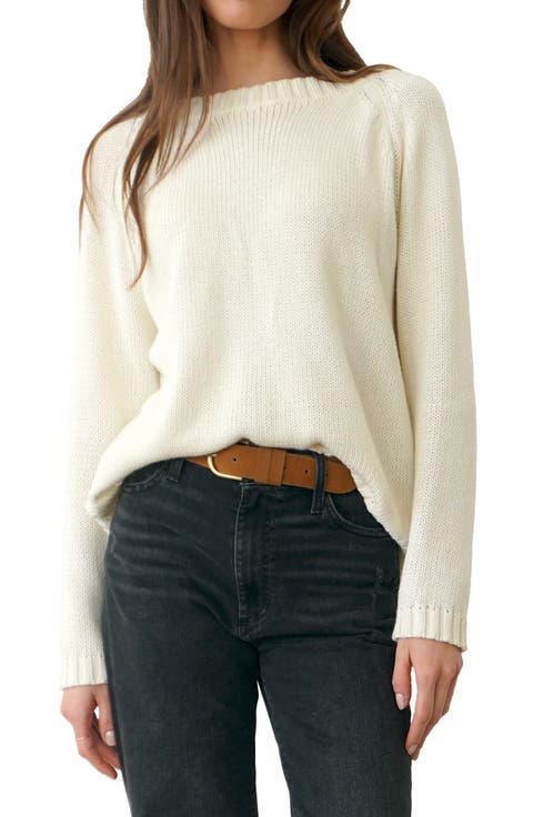 Sloane Cotton Crewneck Sweater