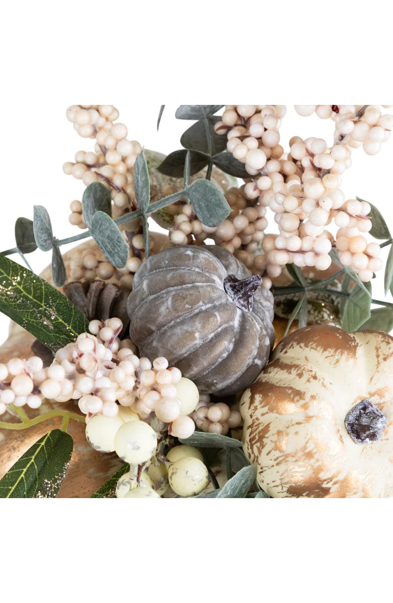 Northlight Mini Pumpkins and Berries Glittered Fall Harvest Decoration - 9", Alternate, color, 