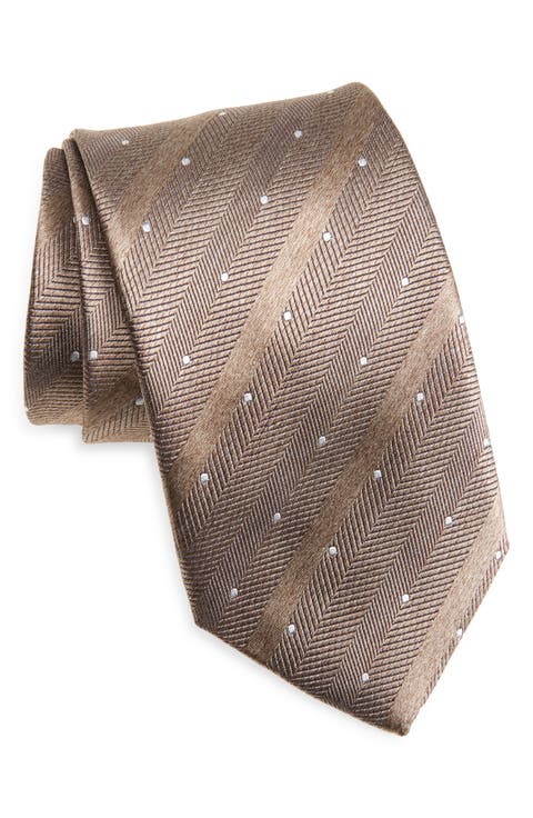 Polka Dot Silk Tie