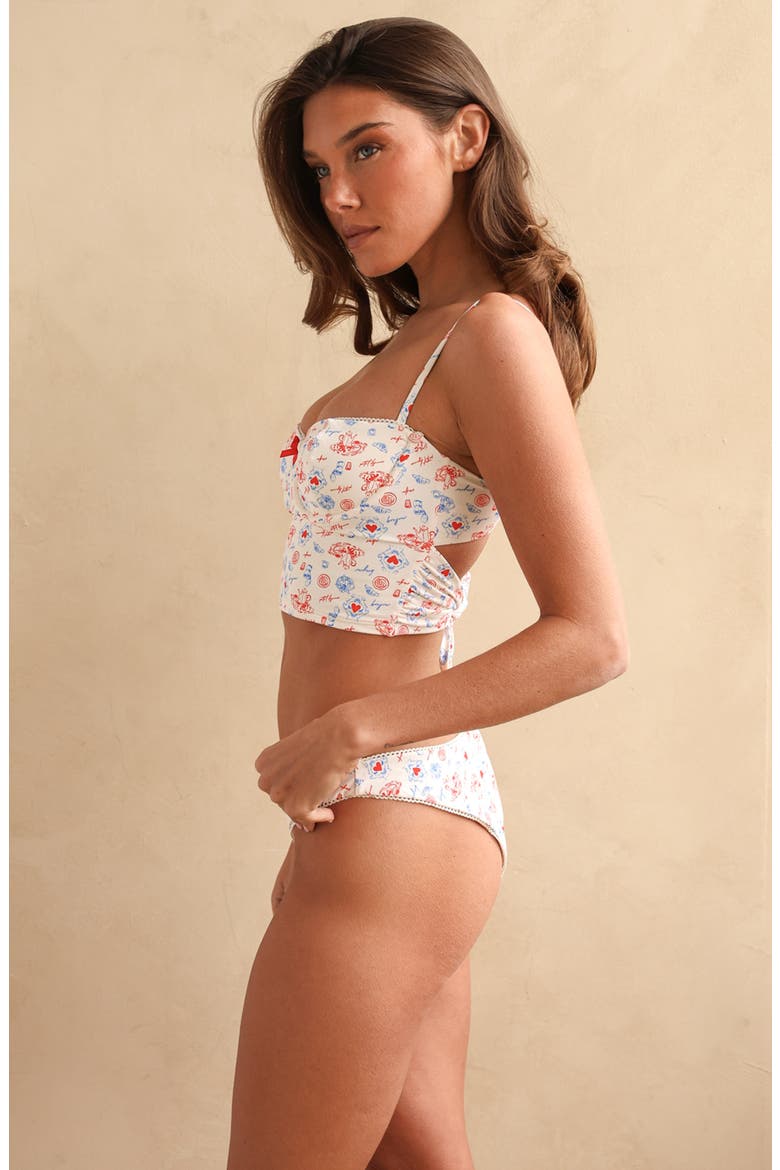 Cherie Tankini Top, Alternate, color, Bonjour