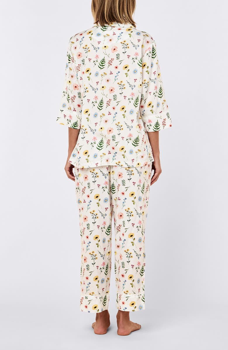 Papinelle Elodie Cotton Sateen Crop Pajamas, Alternate, color, 