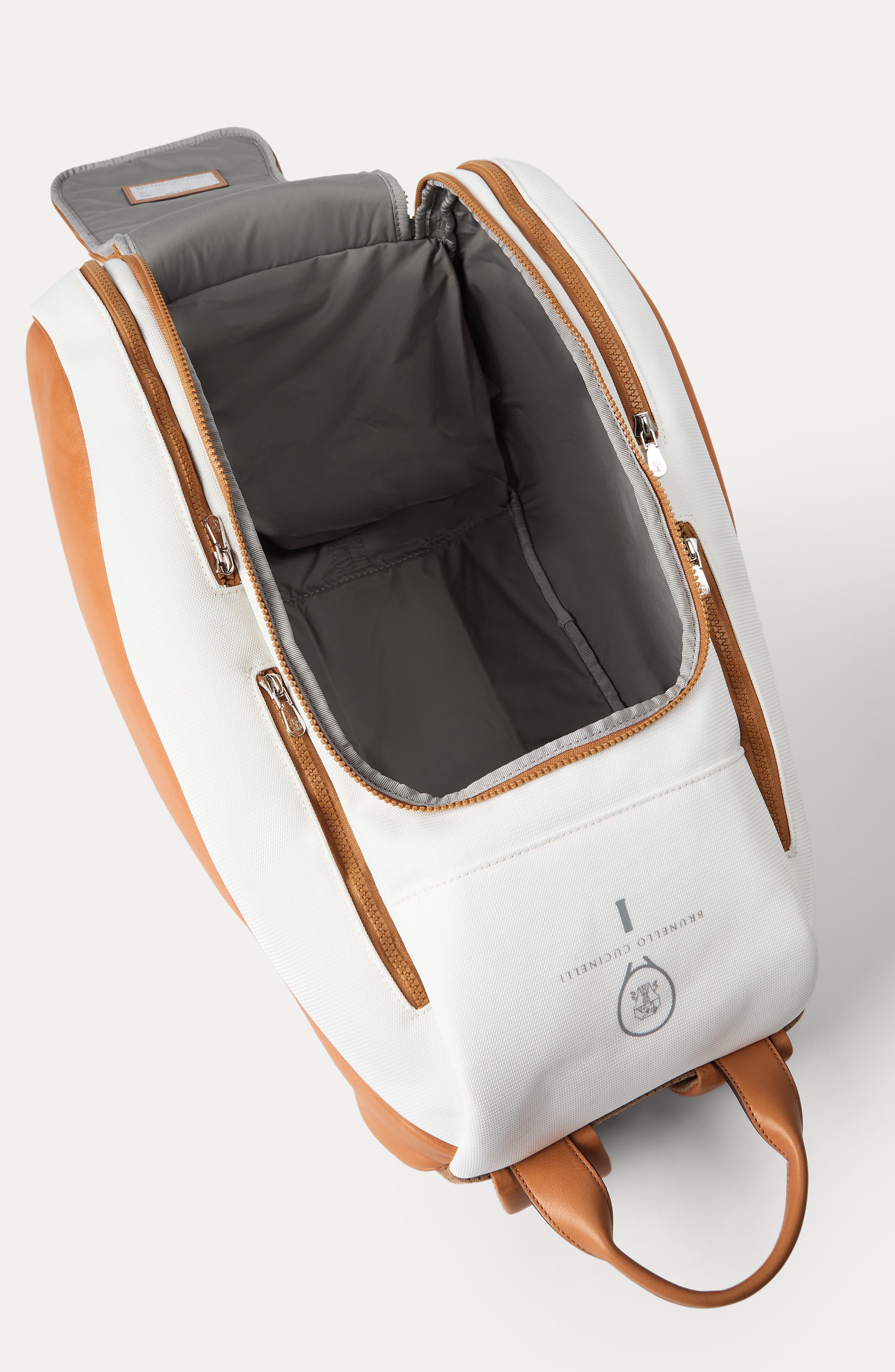 Brunello Cucinelli Padel backpack, Alternate, color, Natural