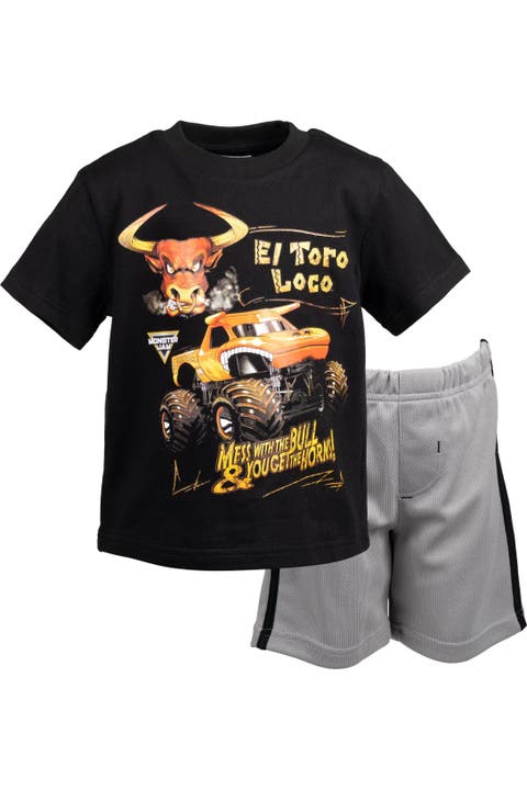 2-piece T-shirt And Mesh Shorts Set