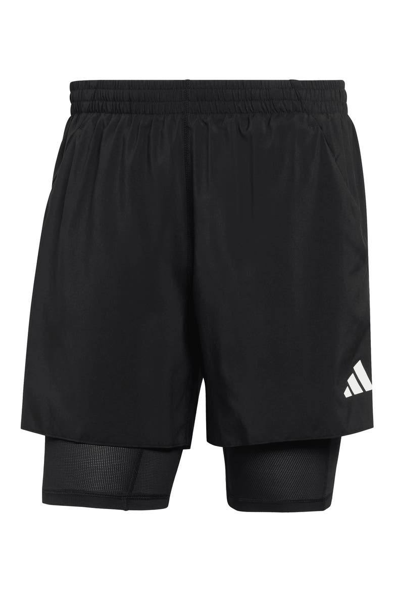 ADI365 Running Iconic Formation 2-in-1 Shorts, Alternate, color, BLACK