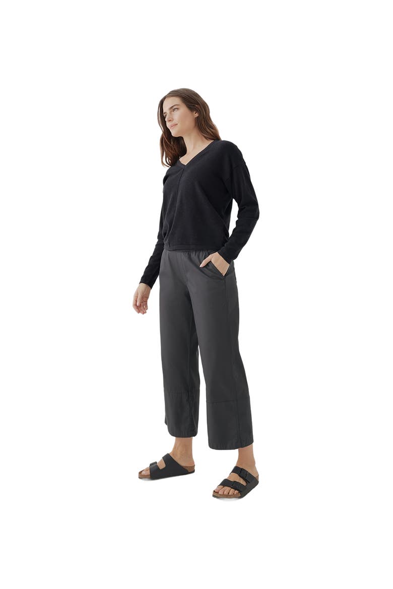 Organic Cotton Daily Twill Crop Pant, Alternate, color, Storm