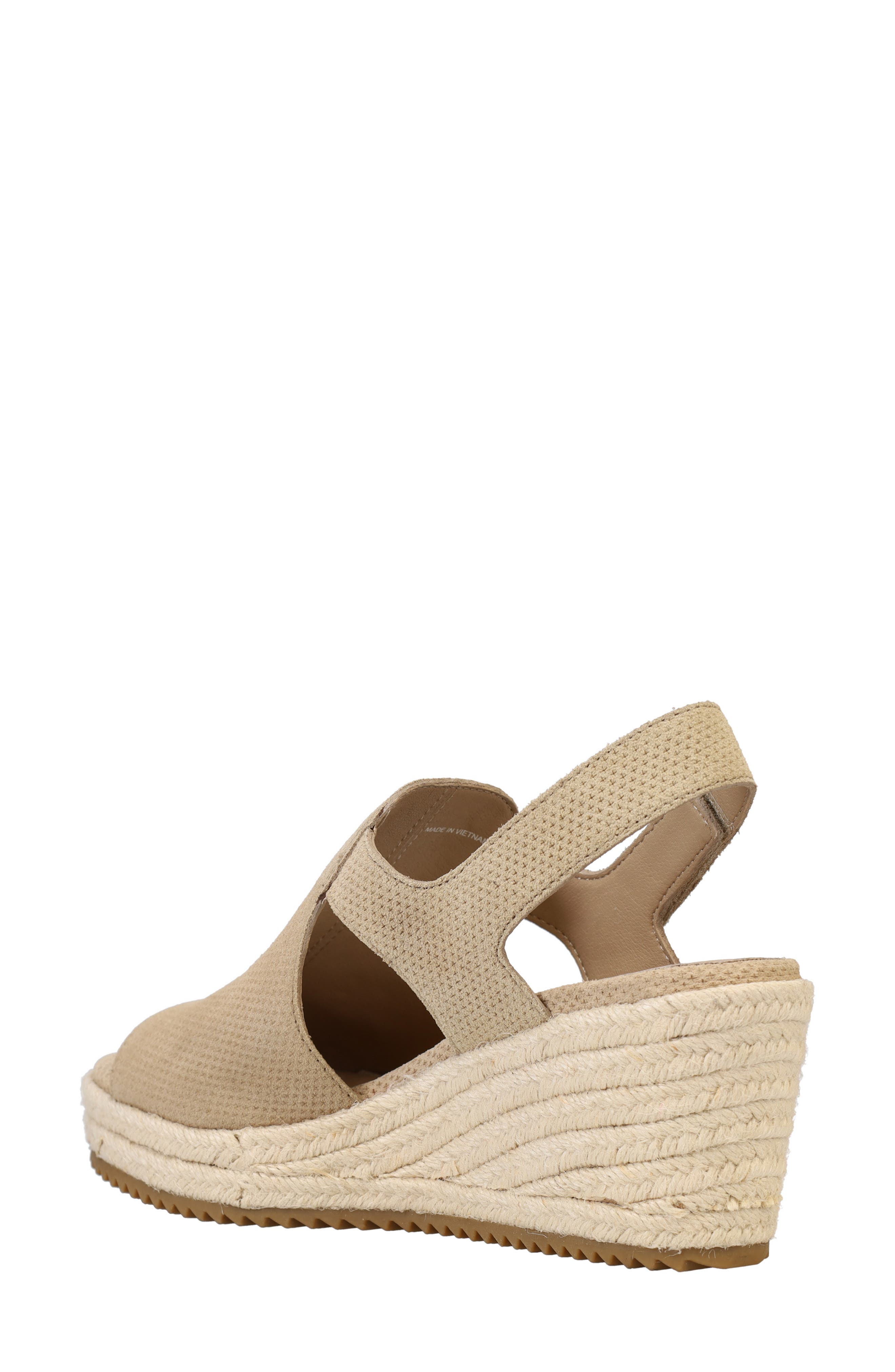 Eileen Fisher Wilda Espadrille Wedge Sandal, Alternate, color, Ecru