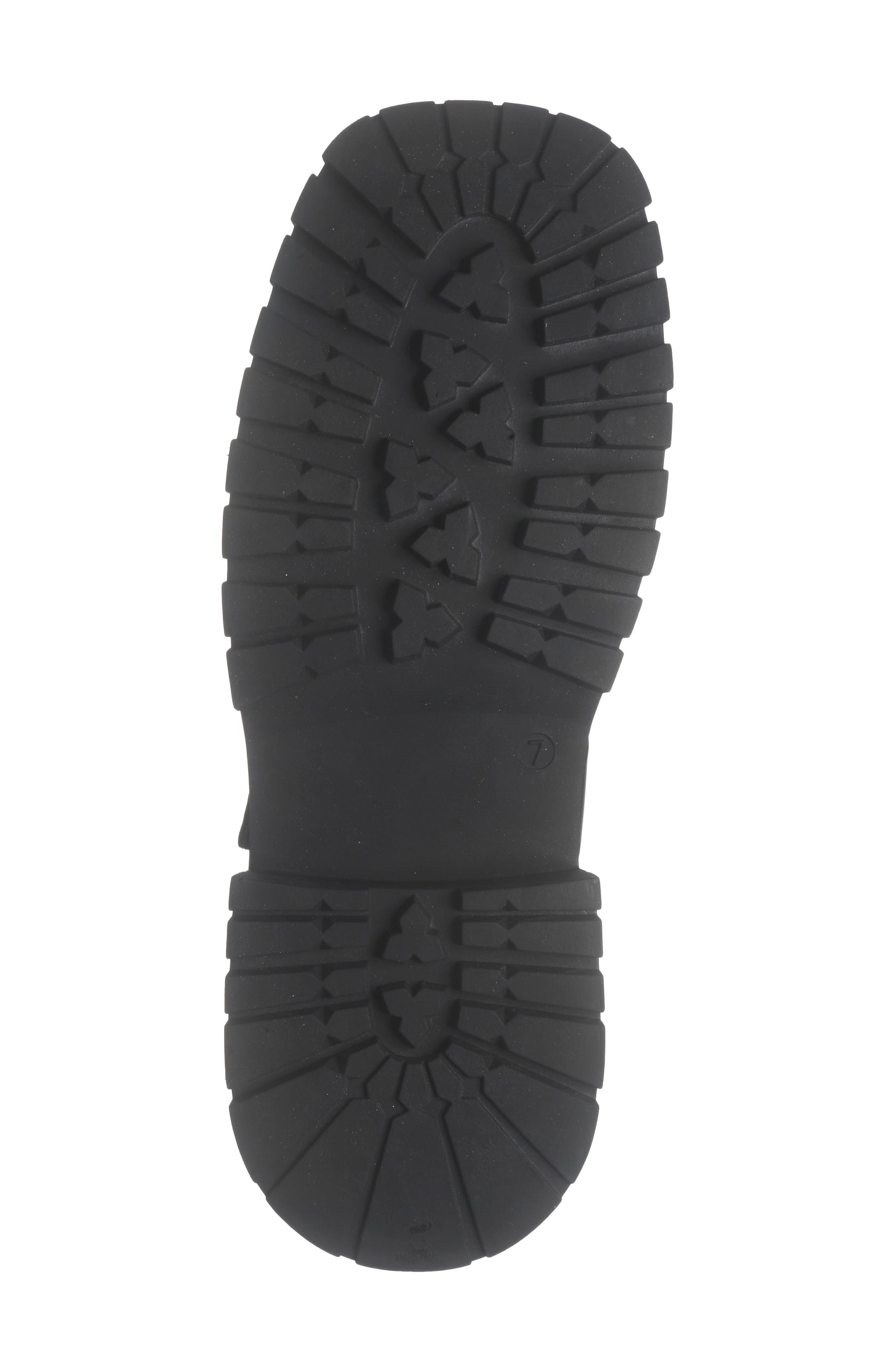 ASOS DESIGN Arena Leather Harness Boot, Alternate, color, Black