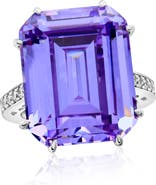 SUZY LEVIAN Gala Firework Cubic Zirconia Engagement Ring